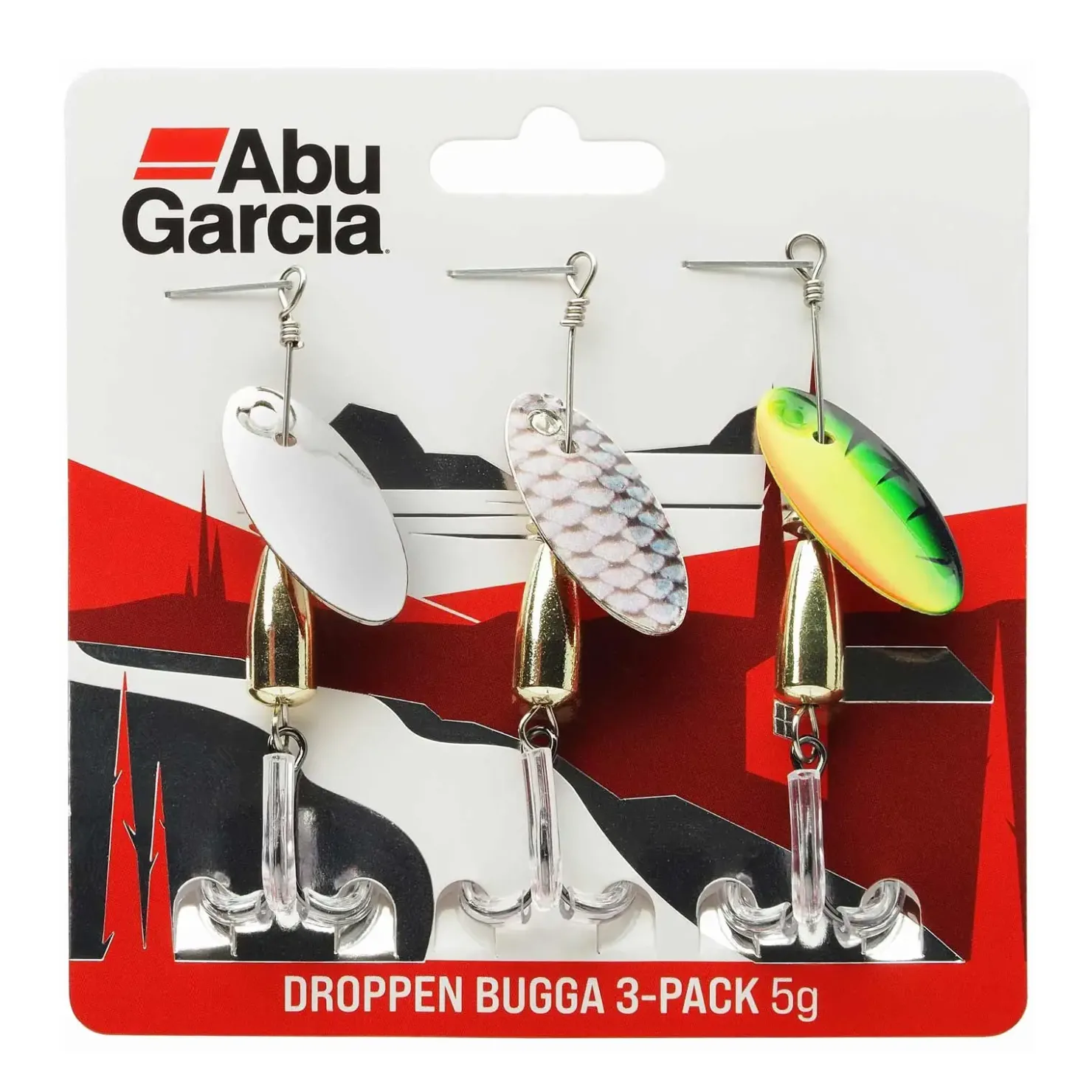 Abu Garcia Droppen Bugga 5,0g 3-Pack Spinner-Set| Sets Spinnfischen|Spinner