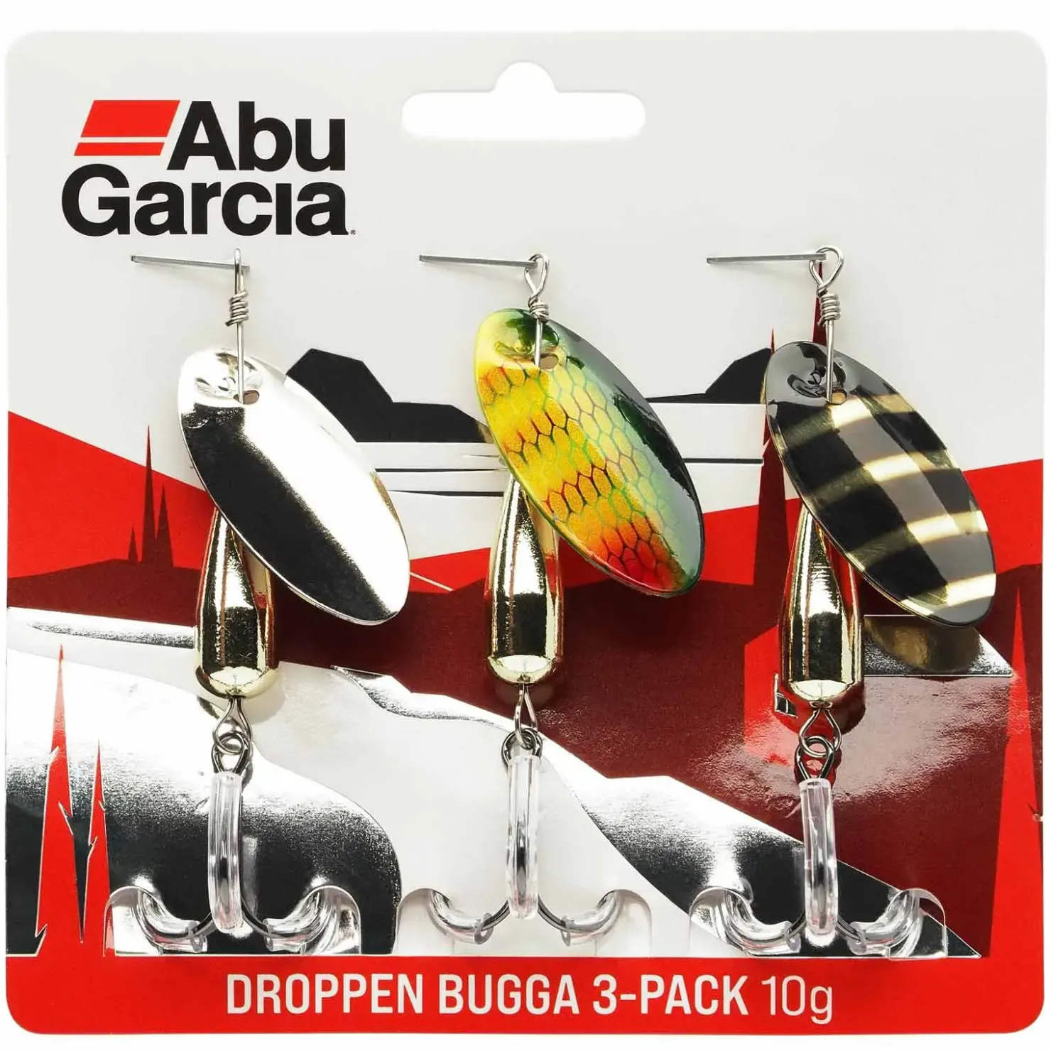 Abu Garcia Droppen Bugga 10,0g 3-Pack Spinner-Set| Sets Spinnfischen|Spinner