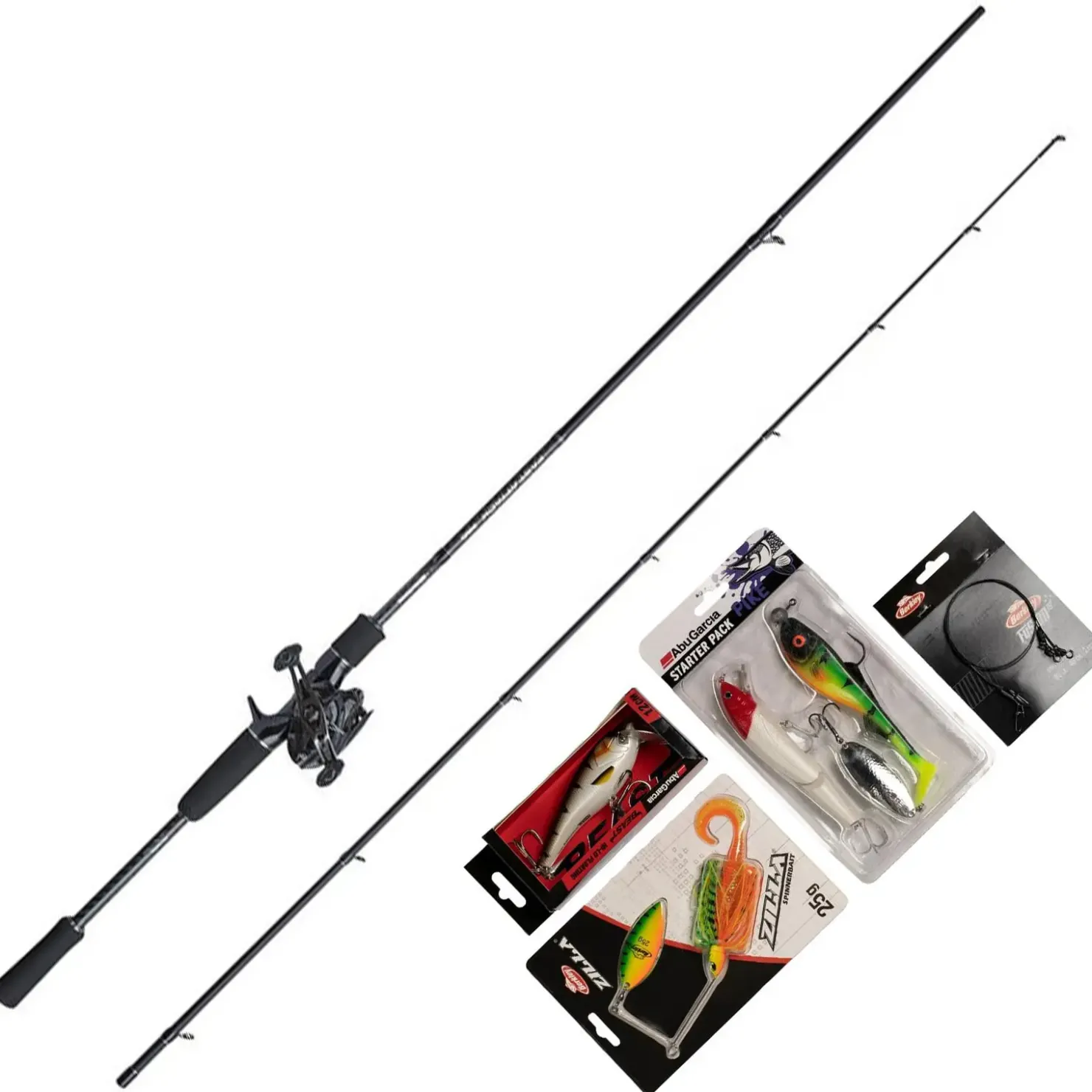 Abu Garcia Fast Attack Pro 210 20-70g Pike Komplett-Angelset| Angelcombo Raubfisch