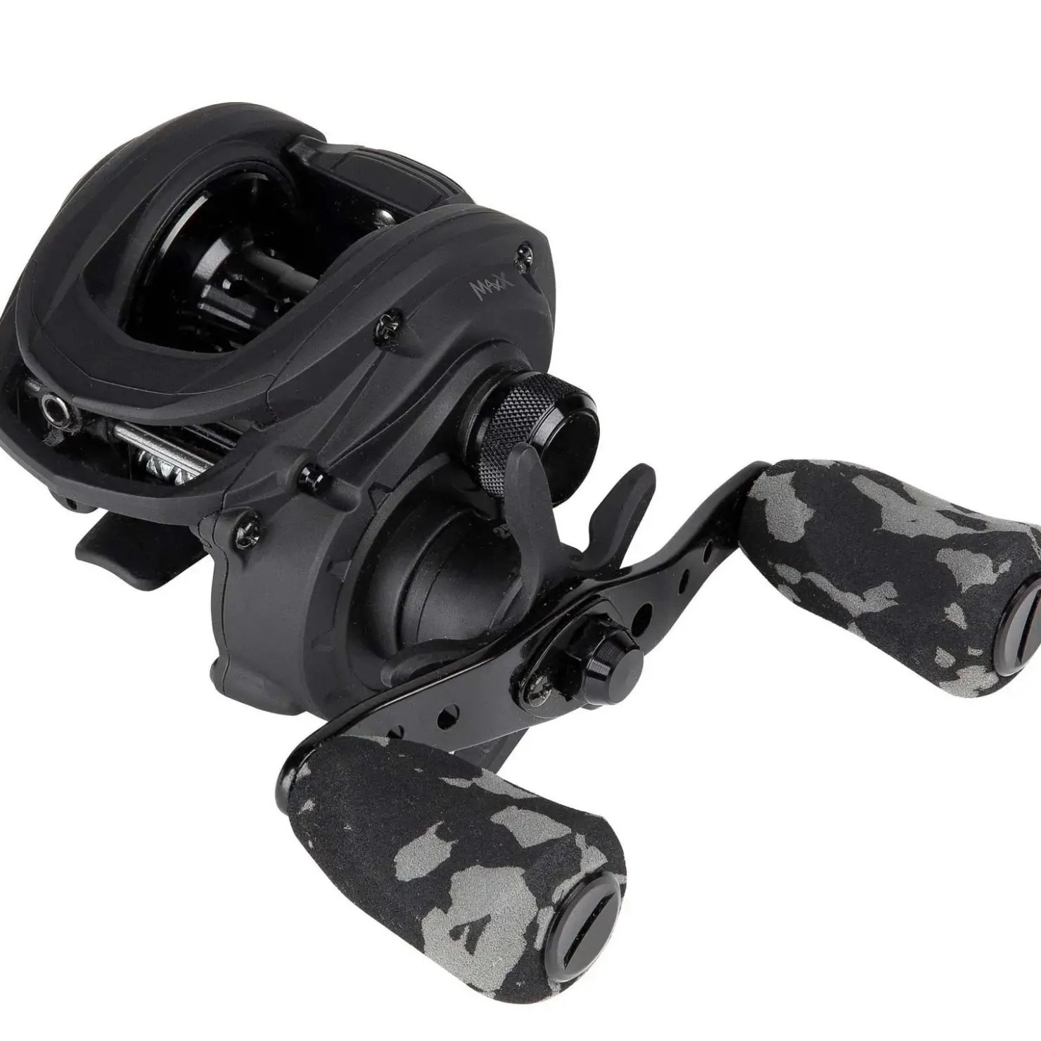 Abu Garcia MAX X BLACK OPS Casting Reel – Baitcastrolle Linkshand| Hechtrolle|Zanderrolle