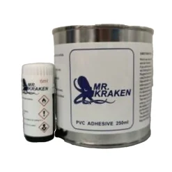 Allroundmarin Mr. Kraken 2-Komponenten Kleber Set für PVC auf PVC 250ml| Belly Boot Zubehör|Angelboot Zubehör