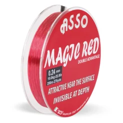 ASSO Magic Mono 1000m 0,18mm 3,00kg Monofile Angelschnur| Friedfischschnur|Fluorocarbon Angelschnur