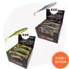 Fishing-King Shop Baitfisch Vorrat XXL - Jackson Baitfish 15 cm Firetiger + Blue Bleak Bulks| Gummifische