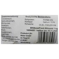 Balzer Matze Koch Boost Food Allrou Grundfutter| Feederfutter|Friedfischfutter