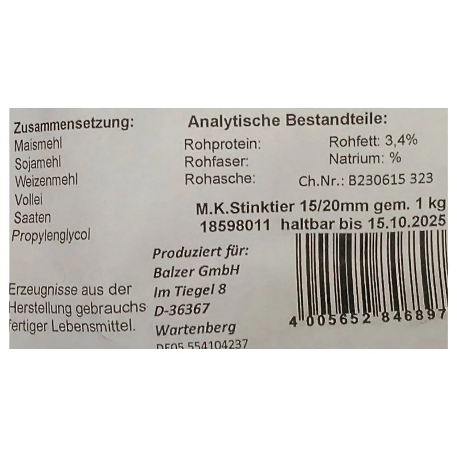 Balzer Matze Koch Booster Balls Stinktier Fisch/Knoblauch Boilies Weiß 1kg Special Edition Boilies| Boilies & Pop-Ups|Boilies & Pop-Ups