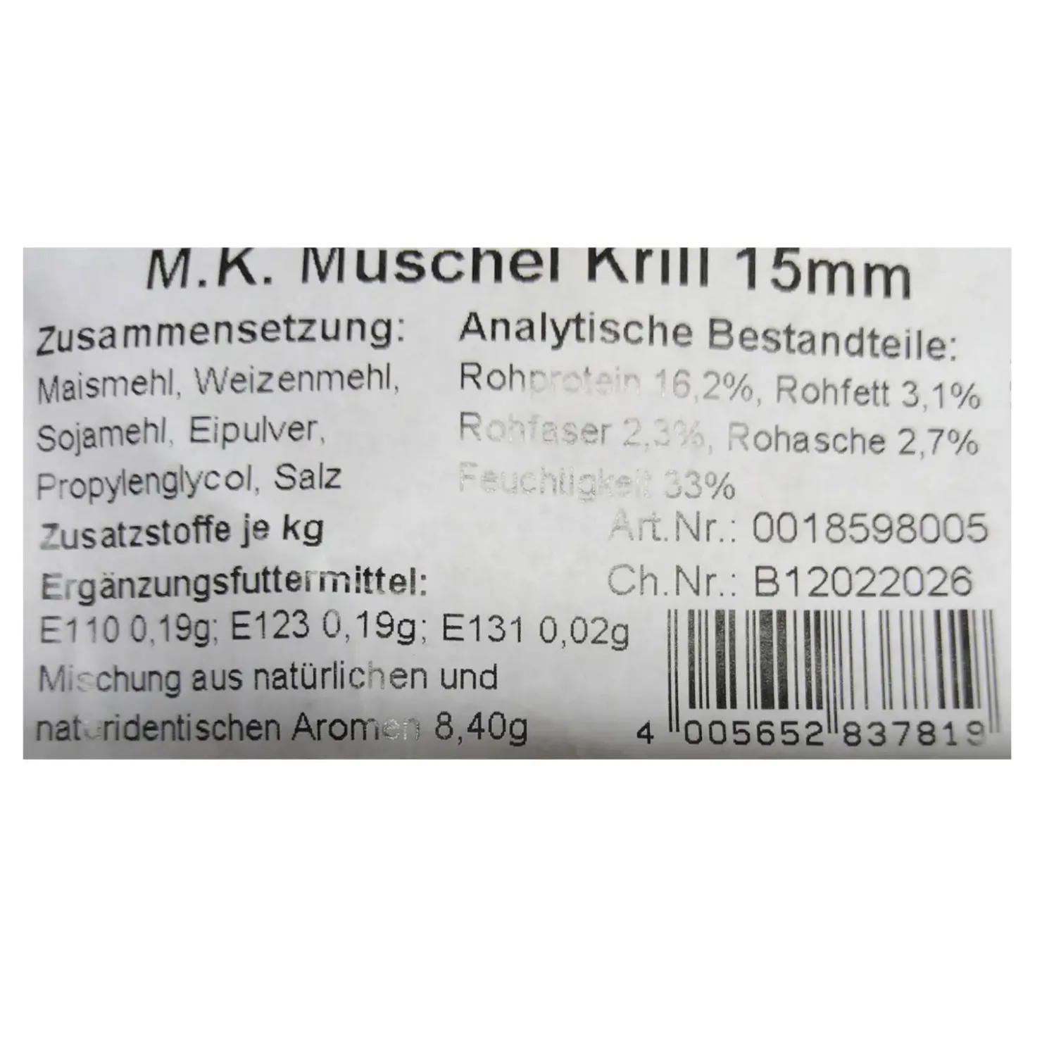 Balzer Matze Koch Muschel/Kril15mm Booster Balls Boilies – Special Edition| Karpfenfutter|Boilies & Pop-Ups