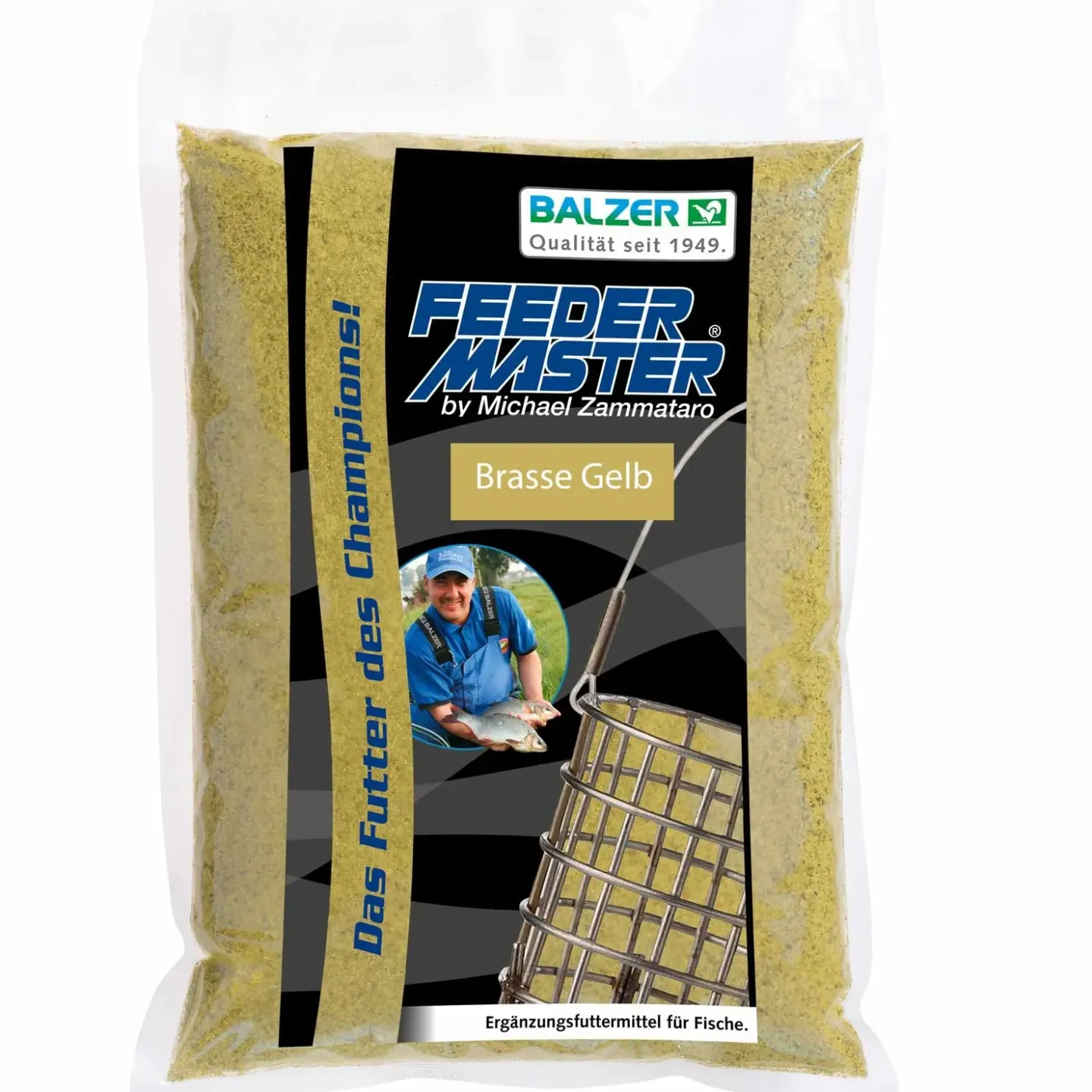 Balzer Michael Zammataro’s Feedermaster Futter Brasse gelb – 1kg Feederfutter| Feederfutter|Friedfischfutter