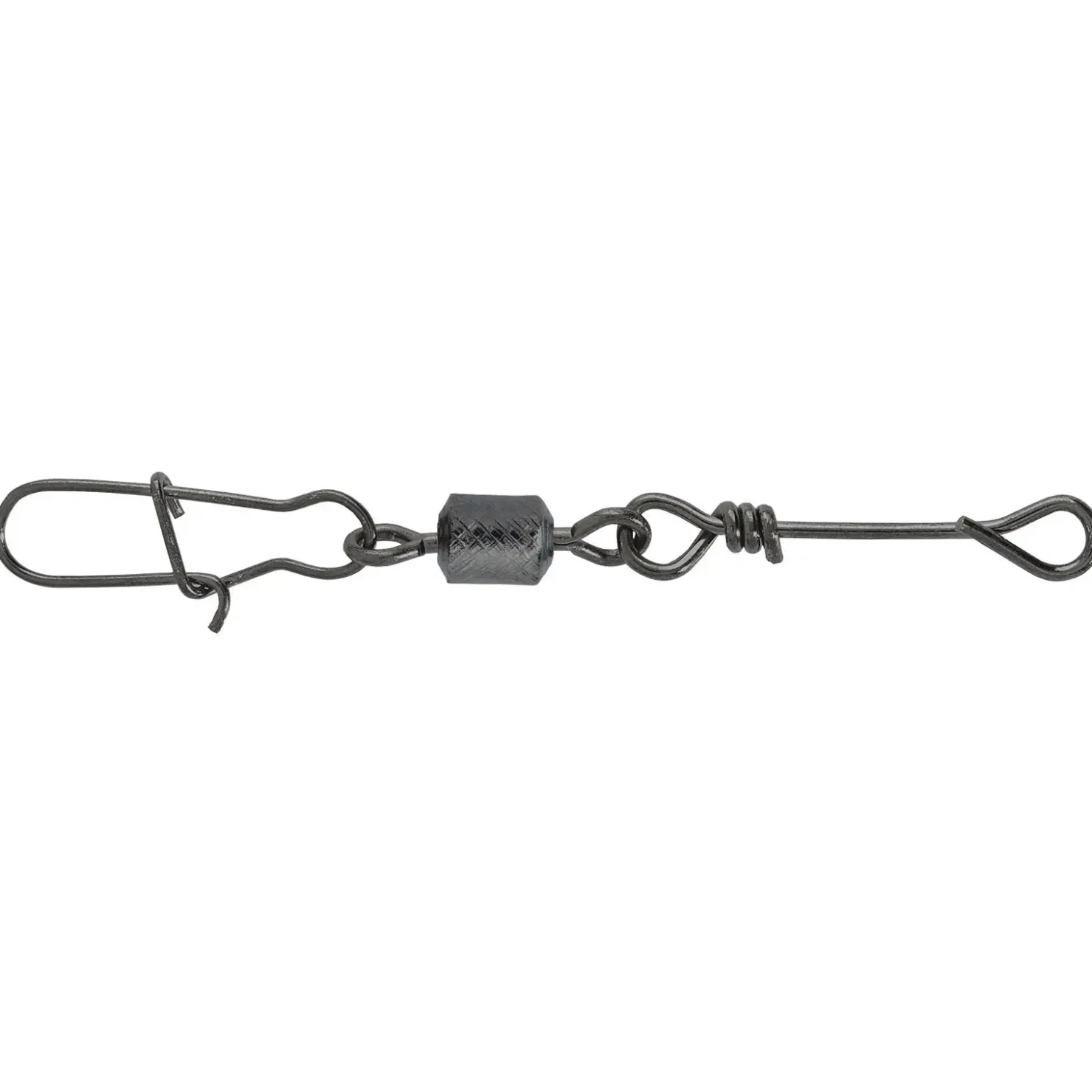 Balzer No Knot Wirbel mit Snap - 18kg - 5 Stück| Knotless Verbinder|Wirbel & Karabiner
