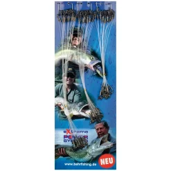 Behr Hard Mono Raubfischvorfächer Angelset 30Stk| Sets Spinnfischen|Hard Mono Raubfischvorfach
