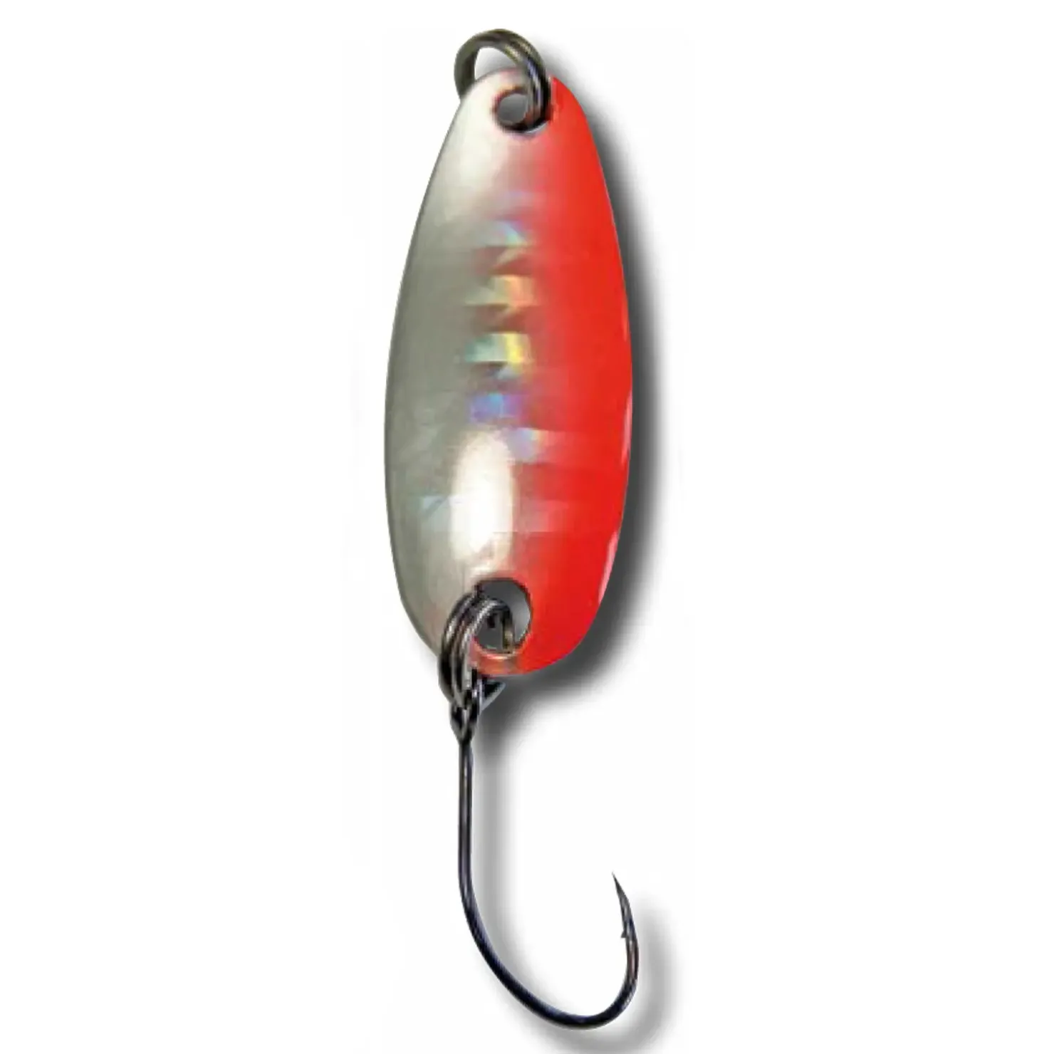 Behr L-Spoon Forellenblinker mit Einzelhaken Rosa-Perlmutt| Blinker|Forellenteich Köder