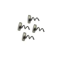Behr NLC Spiral-Magnet – Gummifisch-Magnet-Haken System 4 Stück| Stahlvorfach Zubehör|Stinger Kurzvorfach