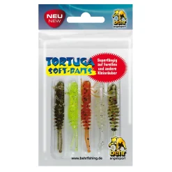 Behr Tortuga Baits 4cm Knoblauch Gummiköder Set| Sets Spinnfischen|Forellenteich Köder