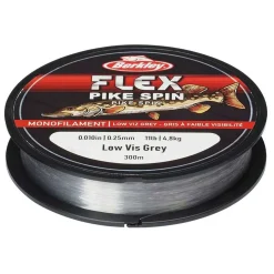 Berkley Flex PikeSpin 300m 0,25mm LVGrey Monofile Angelschnur| Monofile Angelschnur
