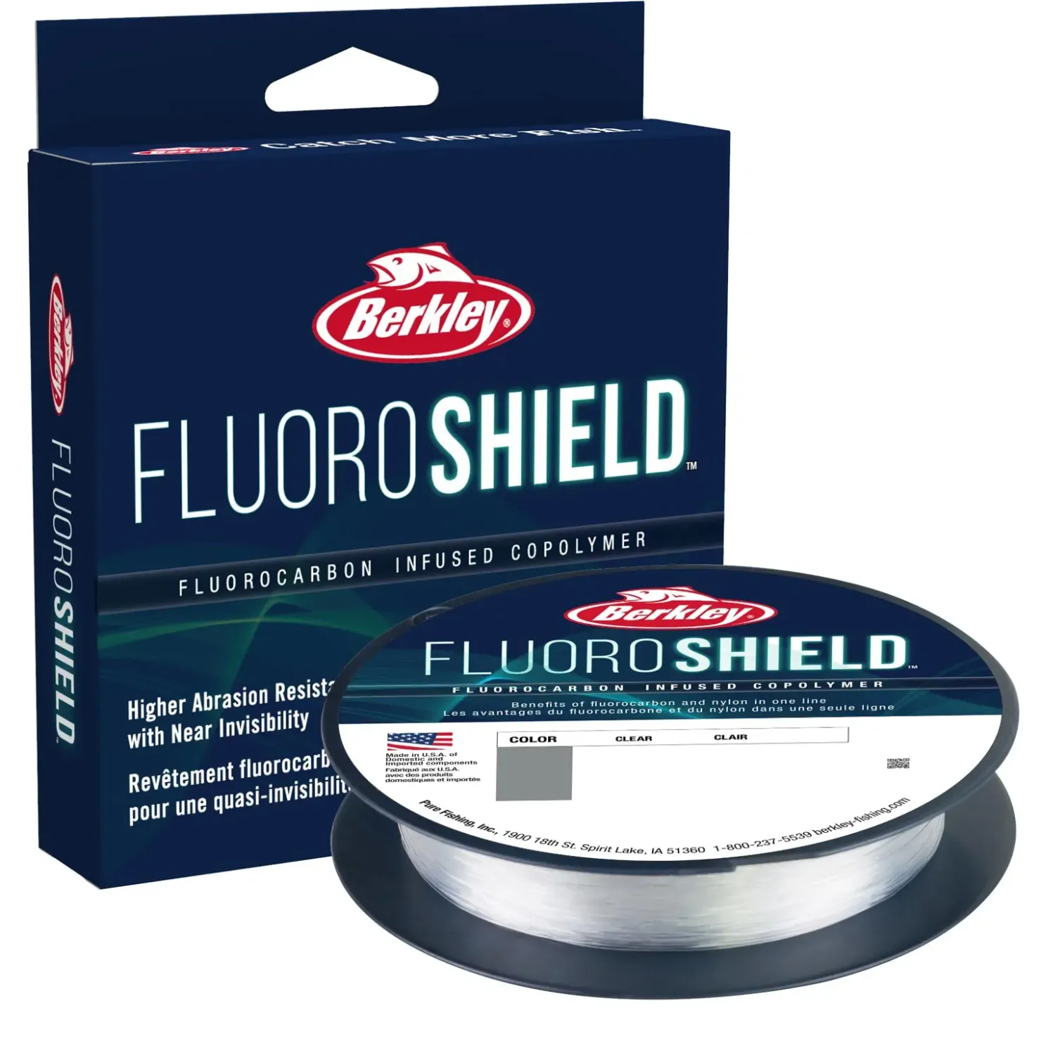Berkley Fluoro Shield 0,27mm 274m Angelschnur| Friedfischschnur|Fluorocarbon Angelschnur