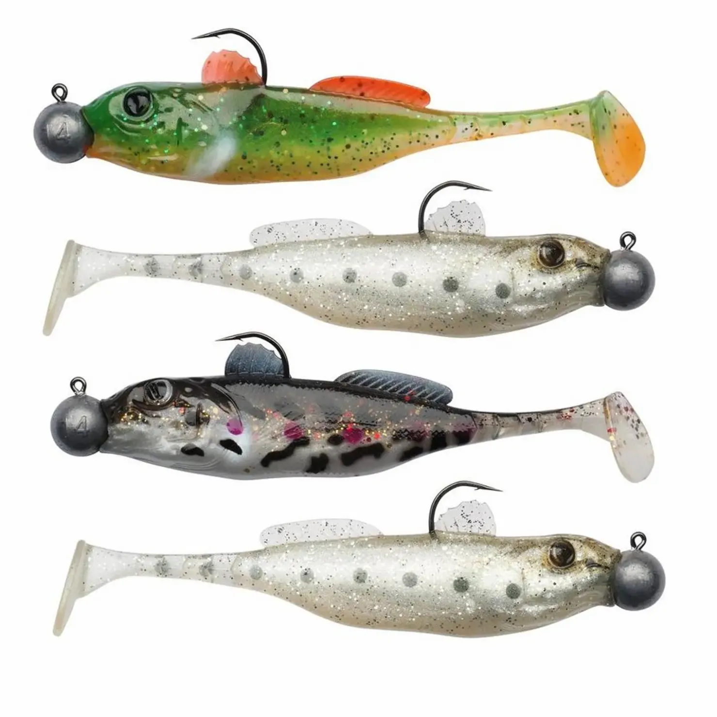 Berkley Pulse Realistic Goby 7cm 4pcs Gummifisch-Set| Sets Spinnfischen|Barsch Gummiköder
