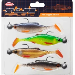 Berkley Pulse Realistic Roach 11cm 4pcs| Sets Spinnfischen|Hecht Gummifisch