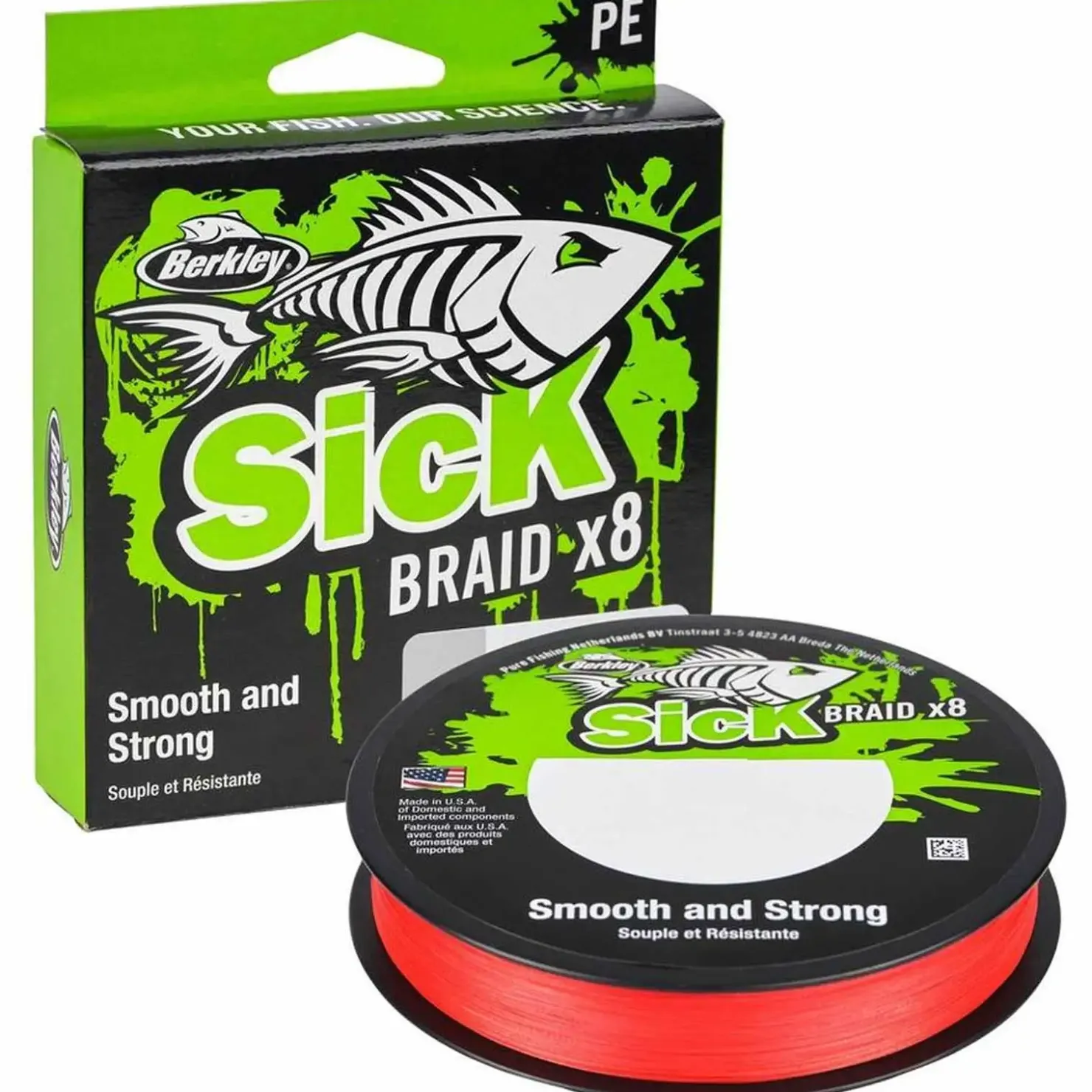 Berkley Sick Braid 0,19mm Geflochtene Angelschnur Wunschlänge| Angelschnur Meterware