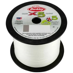 Berkley X5 Braid 0,25mm 27kg Chrystal geflochtene Angelschnur Wunschlänge| Geflochtene Angelschnur|Angelschnur Meterware