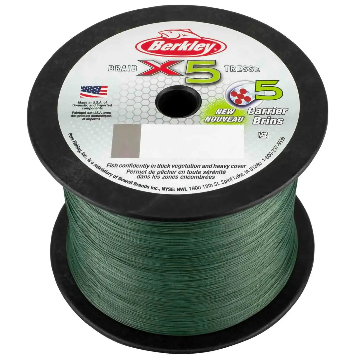 Berkley X5 Braid 0,06mm 6,4kg geflochtene Angelschnur Wunschlänge| Geflochtene Angelschnur|Angelschnur Meterware