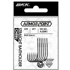 BKK ARMORPOINT - STRAIGHT BAITHOLDER - Chebu 2# Einzelhaken| Meereshaken|Meereshaken