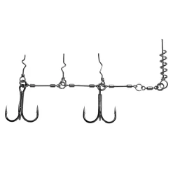 BKK Chain-21 Stinger Rig 2/0# Stingerhaken| Zubehör Kunstköder|Gummifisch-System