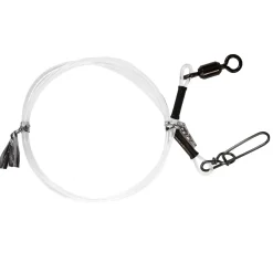 BKK Fluorocarbon leader HD Pike Snap 50cm 90lb Fluorocarbon Vorfach| Fluorocarbon Vorfach|Fluorocarbon Angelschnur