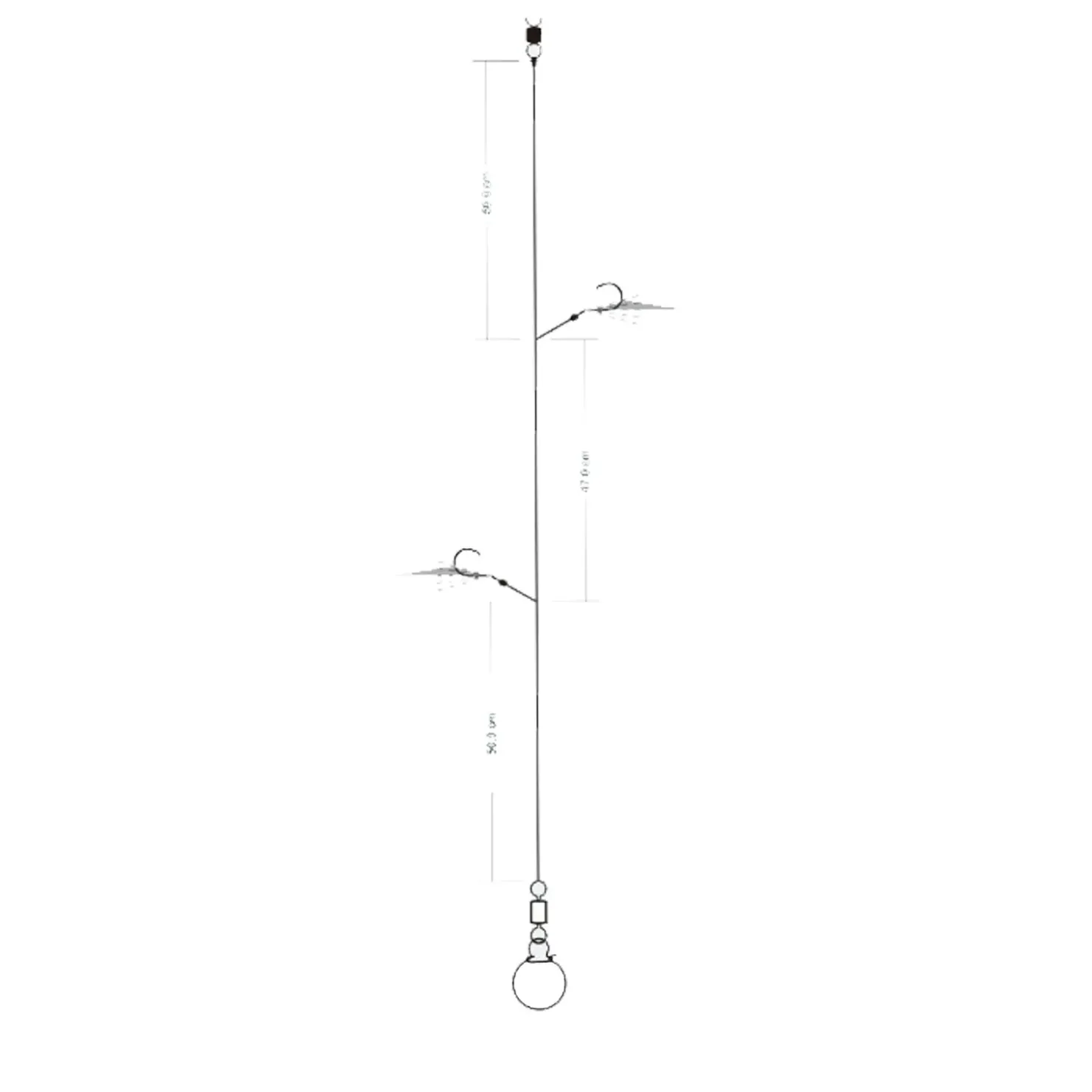 BKK Hyper Flash B1 Glow Heavy Circle Flying Fish #1/0 Meerespaternoster| Makrelenangeln Vorfach|Heringsvorfach