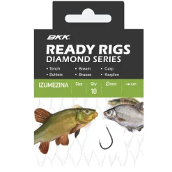 BKK Ready Rig Diamond-Izumezina BN 6#, Ø 0,20 Friedfisch Vorfachhaken gebunden| Friedfischhaken|Friedfischhaken