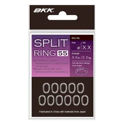 BKK Split Ring-55 Stainless 4# Sprengring| Stahlvorfach Zubehör|Sprengringe
