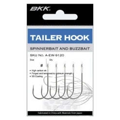 BKK Trailer Hook Superslide 1/0# für Chatterbaits & Spinnerbaits| Spezialhaken