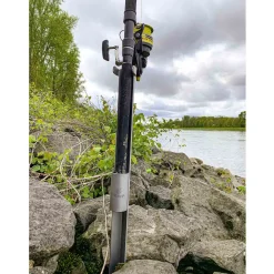 Black Cat Edelstahl-Rutenhalter 0,85m| Wallerrutenhalter|Rutenhalter Ufer