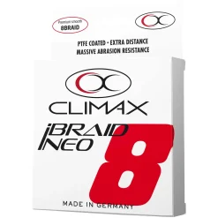 Climax iBraid NEO 135m 0,22mm fluo-red Geflochtene Angelschnur| Geflochtene Angelschnur