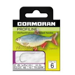 Cormoran Profiline Weißfischhaken gebunden gr.12 0,16mm| Feederhaken|Friedfischhaken