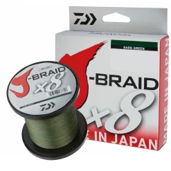 Daiwa J-Braid X8 0.28mm-300m Geflochtene Schnur| Geflochtene Angelschnur