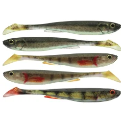 Daiwa Prorex Real Slim Shady Live Color Set 7.5cm 5pcs. Gummifisch| Zander Gummifisch|Barschköder