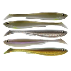 Daiwa Prorex Slim Shady Nature Color Set 7.5cm 5St. Gummifischset| Hechtköder|Hecht Gummifisch