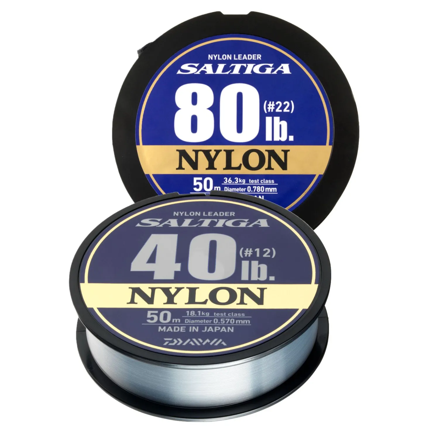 Daiwa Saltiga Nylon Leader 0,74mm 31,8kg 50m Geflochtene Vorfachschnur| Meeresangeln Vorfach|Fluorocarbon Vorfach