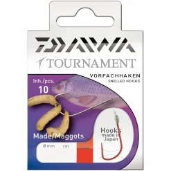 Daiwa Tournament Madenhaken Gr.10 Gebundene Vorfachhaken| Friedfischhaken|Friedfischhaken