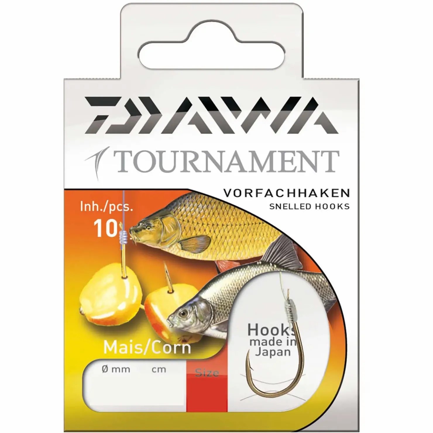 Daiwa Tournament Maishaken Gr. 4 Gebundene Vorfachhaken| Friedfischhaken|Friedfischhaken
