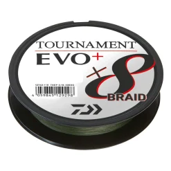 Daiwa Tournament X8 Braid EVO+ 0,14mm Meterware geflochtene Angelschnur| Geflochtene Angelschnur|Angelschnur Meterware