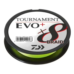 Daiwa Tournament X8 Braid EVO+ 0,18mm 270m geflochtene Angelschnur| Geflochtene Angelschnur