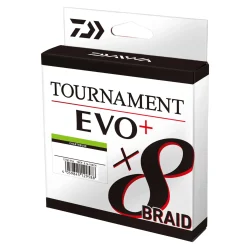 Daiwa Tournament X8 Braid EVO+ 0,18mm 270m geflochtene Angelschnur| Geflochtene Angelschnur
