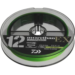 Daiwa UVF Morethan Durasensor x12EX+Si3 0,06mm-150m Lime Green Geflochtene Schnur| Geflochtene Angelschnur