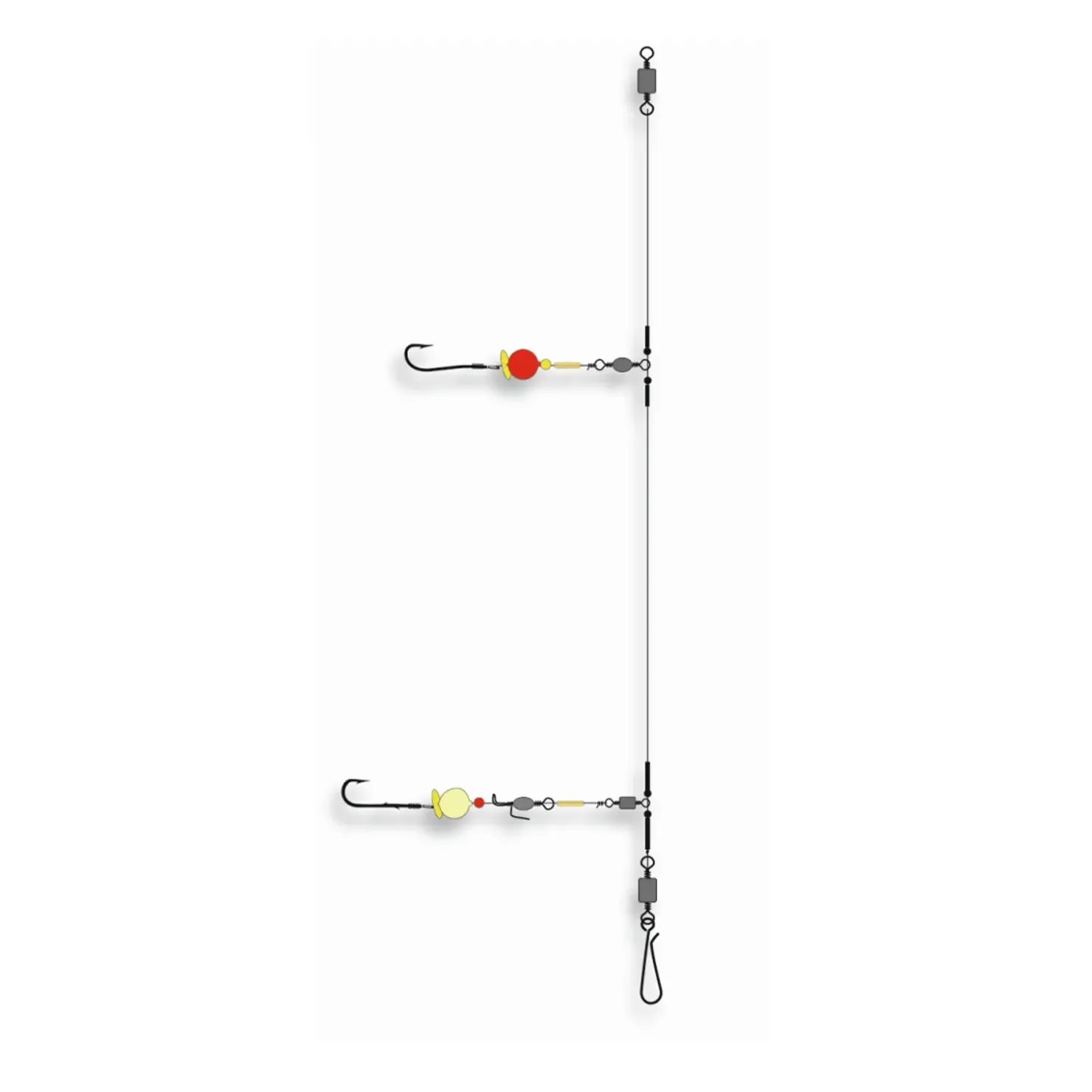 Jenzi Dega Pro Expert Englisches-Vorfach 0,70/40mm Größe 1 Brandungsvorfach gebunden| Brandungsangeln Vorfach