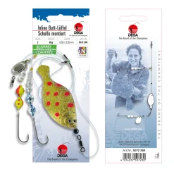 Jenzi Dega UV Inline-Butt-Löffel in Schollen-Form 60g| Texas & Carolina Rig|Buttlöffel