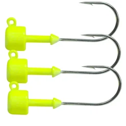 Dieter Eisele JN-Flad-Head Jigkopf für Doppelgänger Wattwurm XL 3x25g| Jigköpfe & Stinger Meer