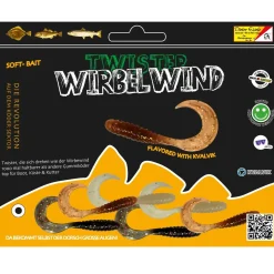 Dieter Eisele Twister Wirbelwind Set 8cm 6 Stk Meeres Gummiköder Sortiment| Rigs & Beifänger|Set Meer - Zubehör & Köder