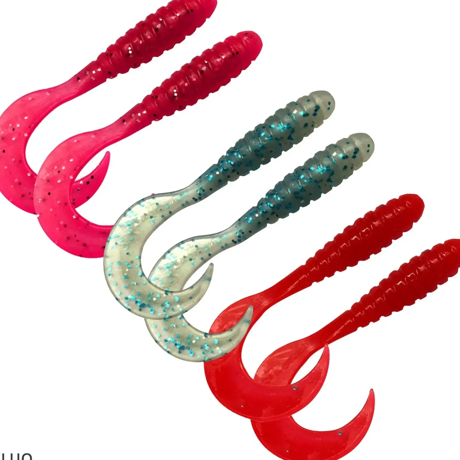 Dieter Eisele Twister Wirbelwind Set 8cm 6 Stk Meeres Gummiköder Sortiment| Gummifische|Rigs & Beifänger