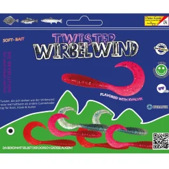 Dieter Eisele Twister Wirbelwind Set 8cm 6 Stk Meeres Gummiköder Sortiment| Gummifische|Rigs & Beifänger
