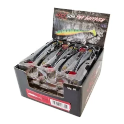 Fishing-King Shop 20er Sparpack Gummifische Jackson The Baitfish 12 cm| Zander Vertikal Köder|Vertikalangeln Köder